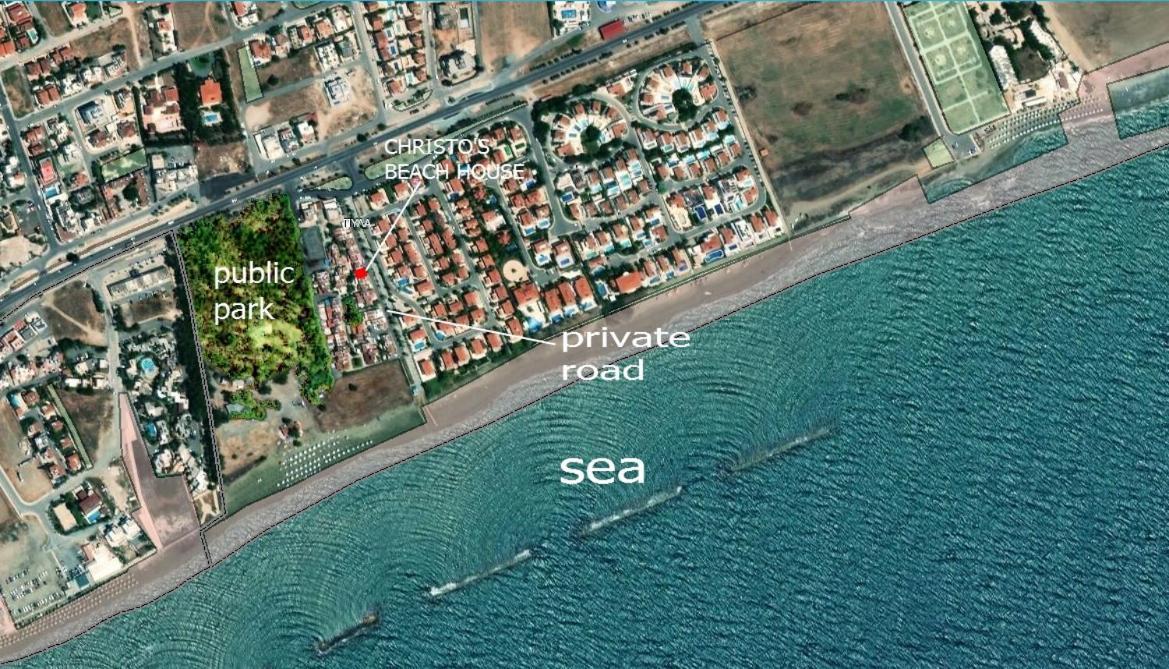 Christos Beach House Ларнака Екстер'єр фото